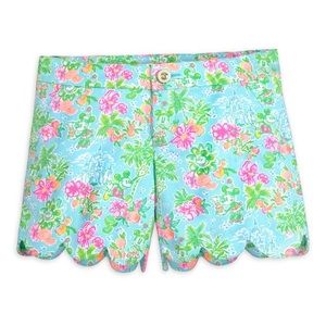 NWT Lilly Pulitzer Disney Parks Buttercup Shorts in Size 4